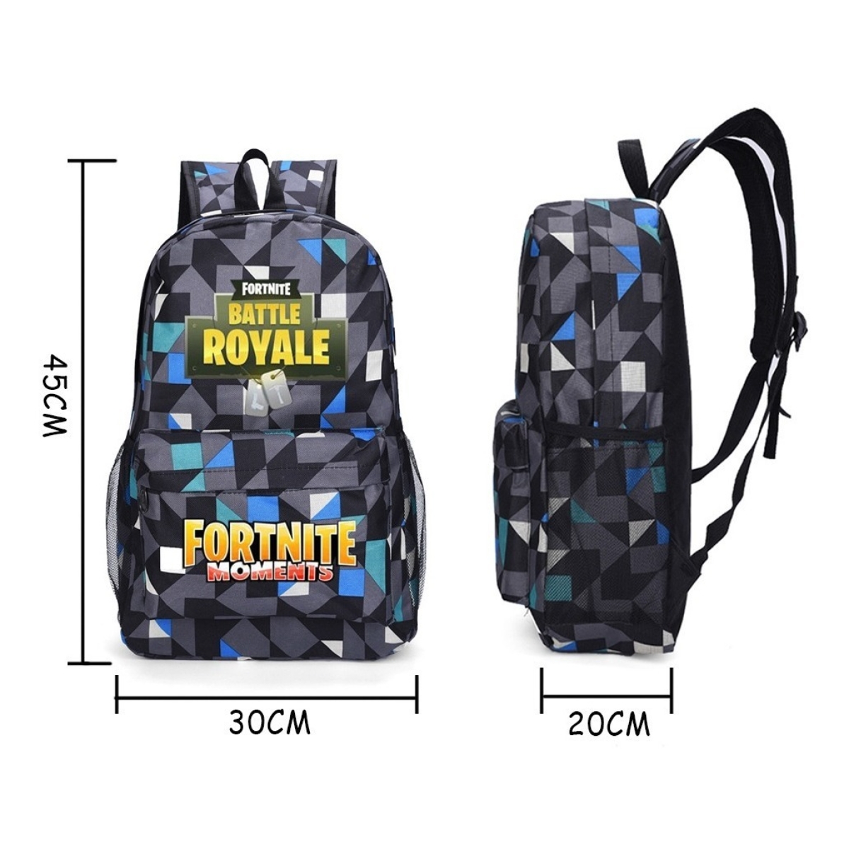 Mochilas Unisex Fortnite Escuela Liceo Mochila Battle Royale - Imagen 2