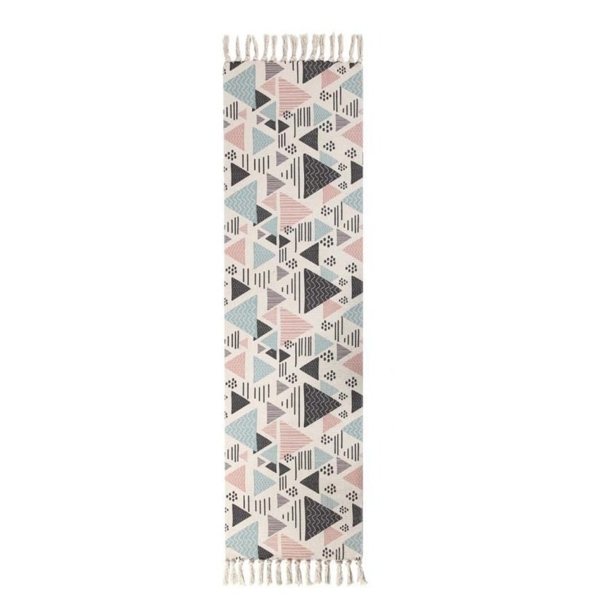 Alfombras Nórdicas Vintage Con Borlas Flecos Textil 180 Cm - Imagen 10