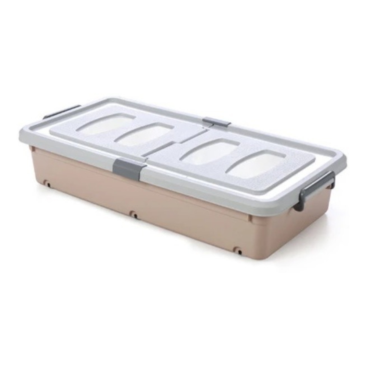 Caja Organizadora De Ropa Doble Tapa Y Ruedas Chica - Imagen 1