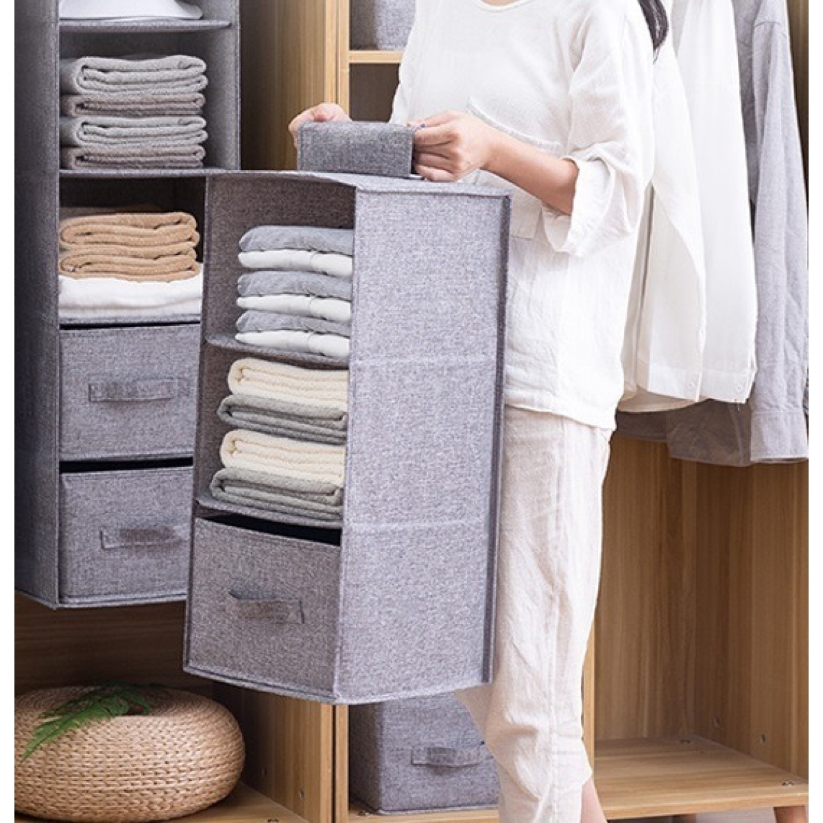 Organizador Colgante Para Ropero Con Soporte De Percha - Imagen 4