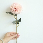 Flor Diente De Leon Con Hojas Decorativa 55 Cm - Imagen 2