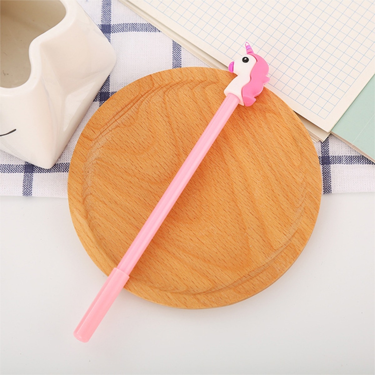 Lapicera Boligrafo Divertida Escolar Liceal Kawaii Unicornio - Imagen 5
