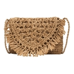 Bolso De Rafia Tejida Cartera De Verano Para Playa Forrada - Imagen 9