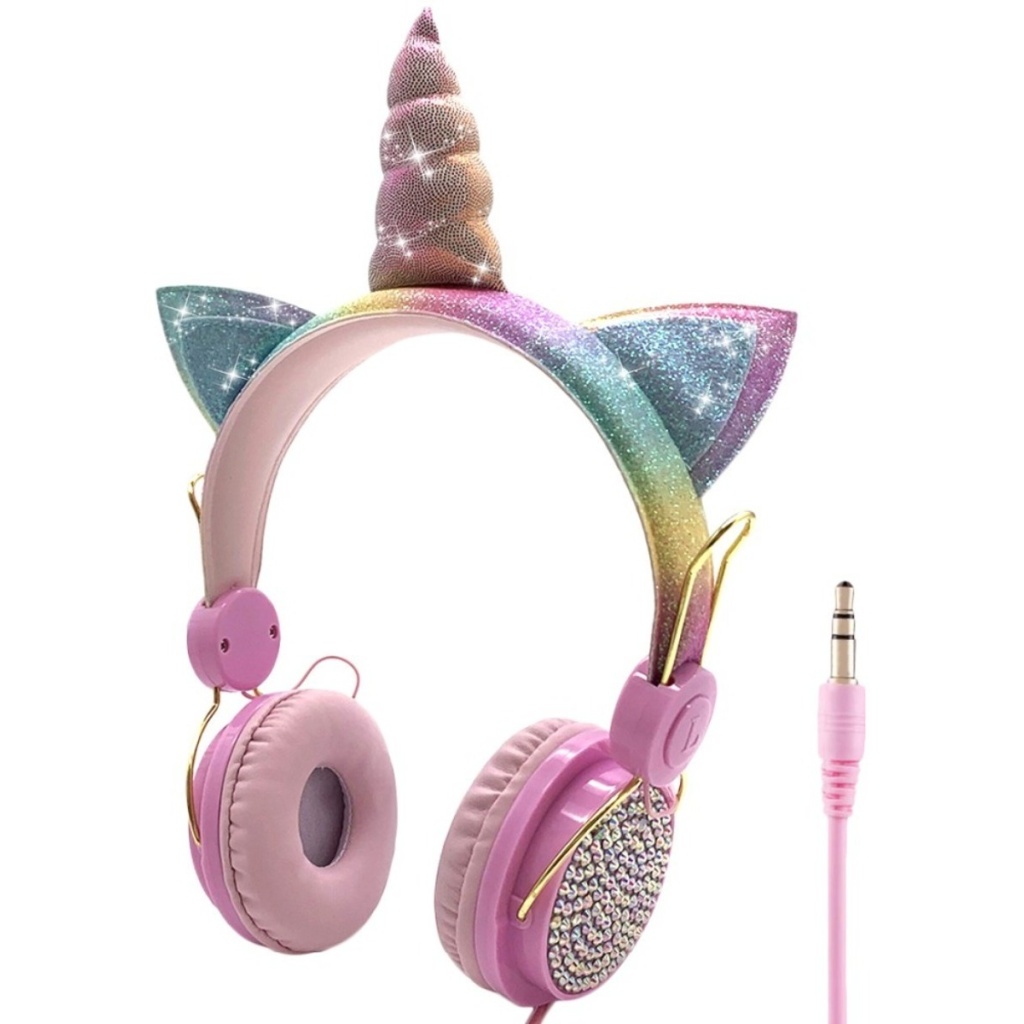 Auriculares Infantiles Unicornio Con Brillos Lol - Bluetooth - Iluminarás