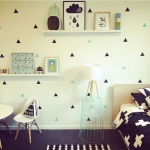 Vinilo Decorativo Infantil Triángulos Modernos Grande - Imagen 9