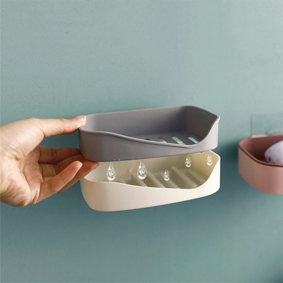 Jabonera Moderna De Pared Baños Y Ducha Aérea Colgante - Imagen 22
