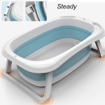 Bañito Bebé Plegable Oval Alta Calidad Baño C/termómetro - Imagen 4