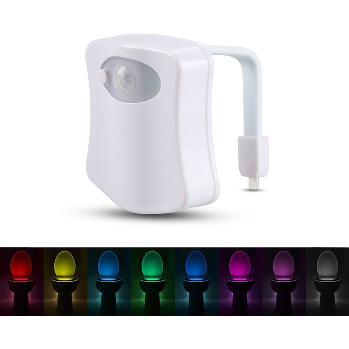 Luz Led Para Inodoro Multicolor Con Sensor De Movimiento - Imagen 1