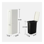 Papelera Basurero Baño + Cepillo De Inodoro Plastico - Imagen 4