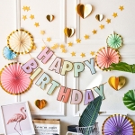 Guirnalda De Cumpleaños Happy Birthaday Letras Gruesas - Imagen 5