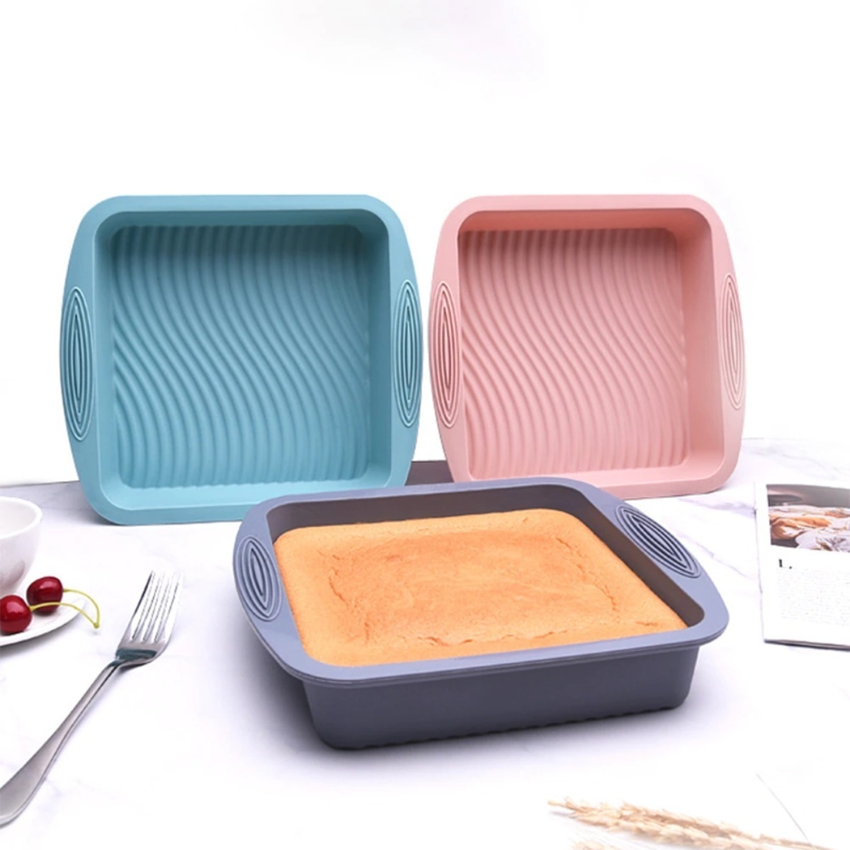 Set X 5 Asaderas De Silicona Para Pasteleria -40º A 230º - Imagen 22