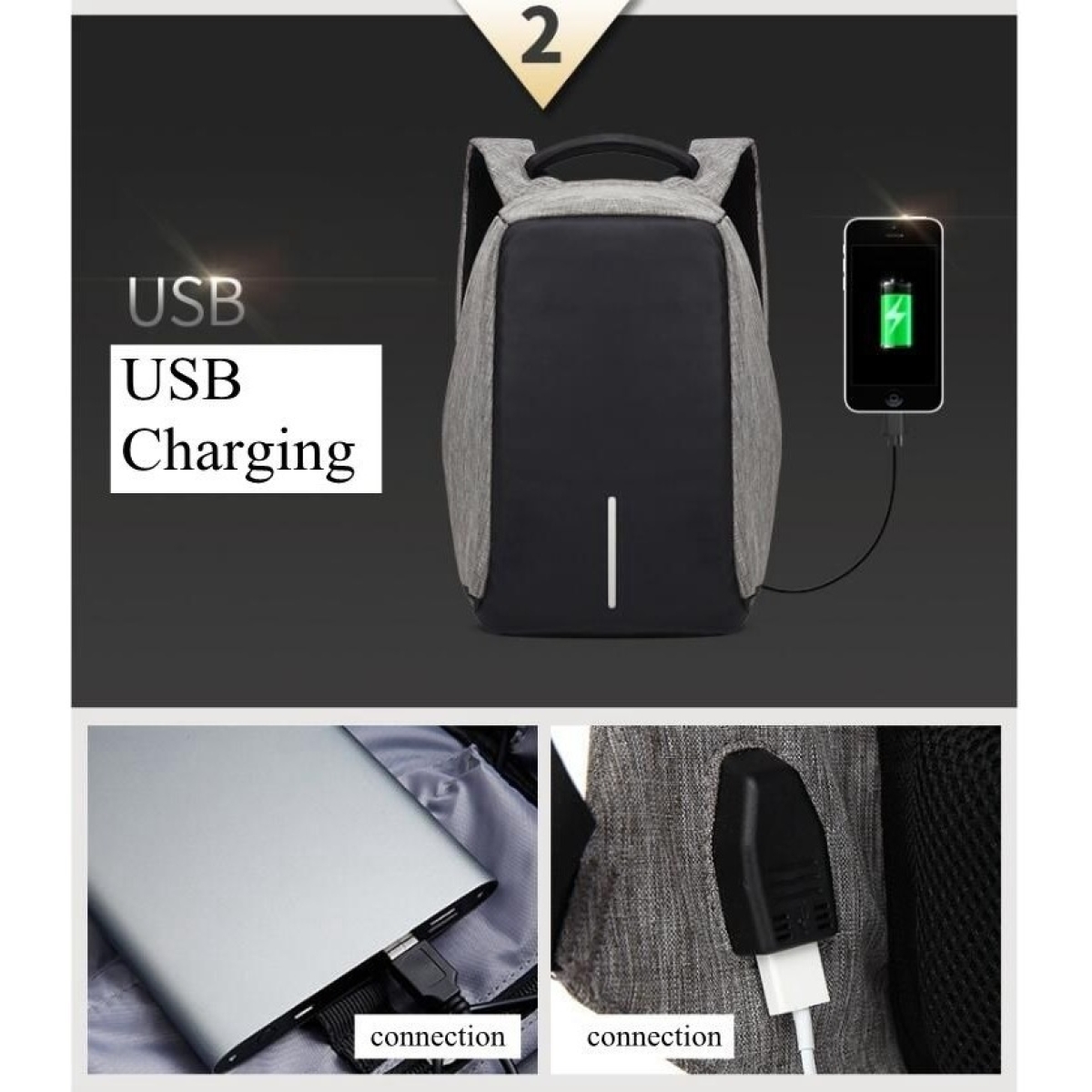 Mochila Antirrobo Para Laptop Notebook Impermeable - Imagen 15
