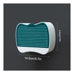 Jabonera Con Tapa Vertical Organizador Baño Ducha Tocador - Imagen 5