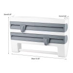 Organizador Pared Para Papel Y Film Estante Almacenamiento - Imagen 9