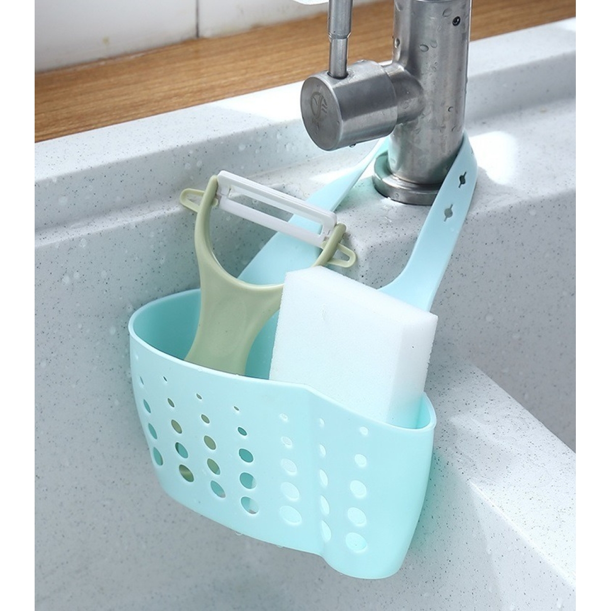 Porta Esponja De Silicona Para Cocina Escurridor Colgante - Imagen 8