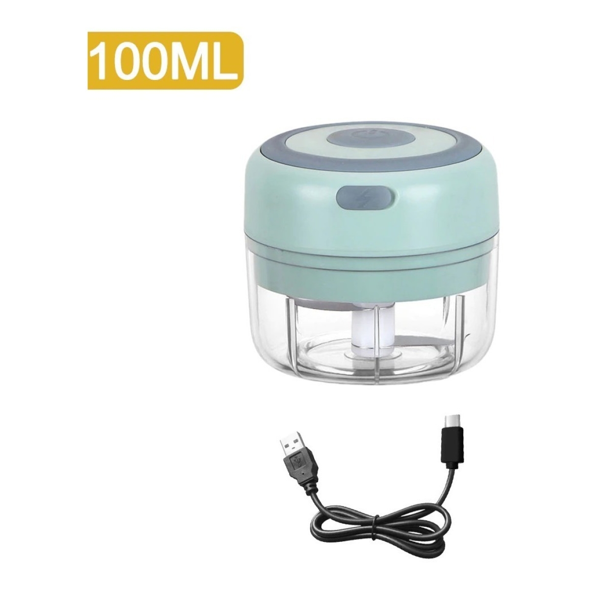 Cortador Triturador Eléctrico Ajo Verduras Recargable 100 Ml - Imagen 8