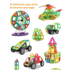 Juego Construcción Bloques Magnéticos 84 Piezas Educativo - Imagen 8