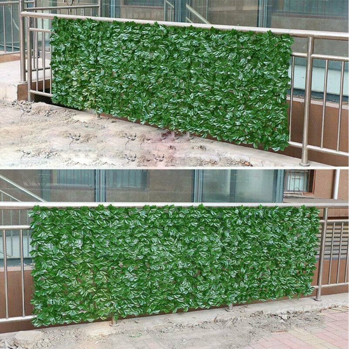Malla Cerco De Hojas Artificiales Jardin Privacidad 3x1m - Imagen 5