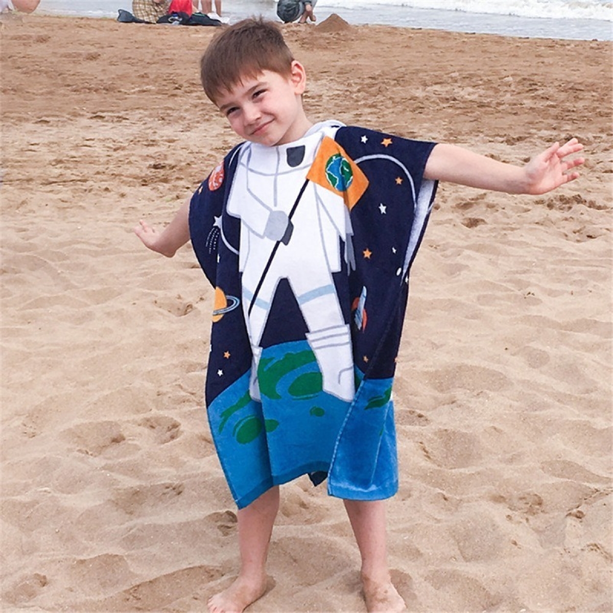 Toalla Playera Con Capucha Superabsorbente Varios Diseños - Imagen 14