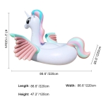 Inflable Para Piscina Unicornio Gigante 265cm - Imagen 6