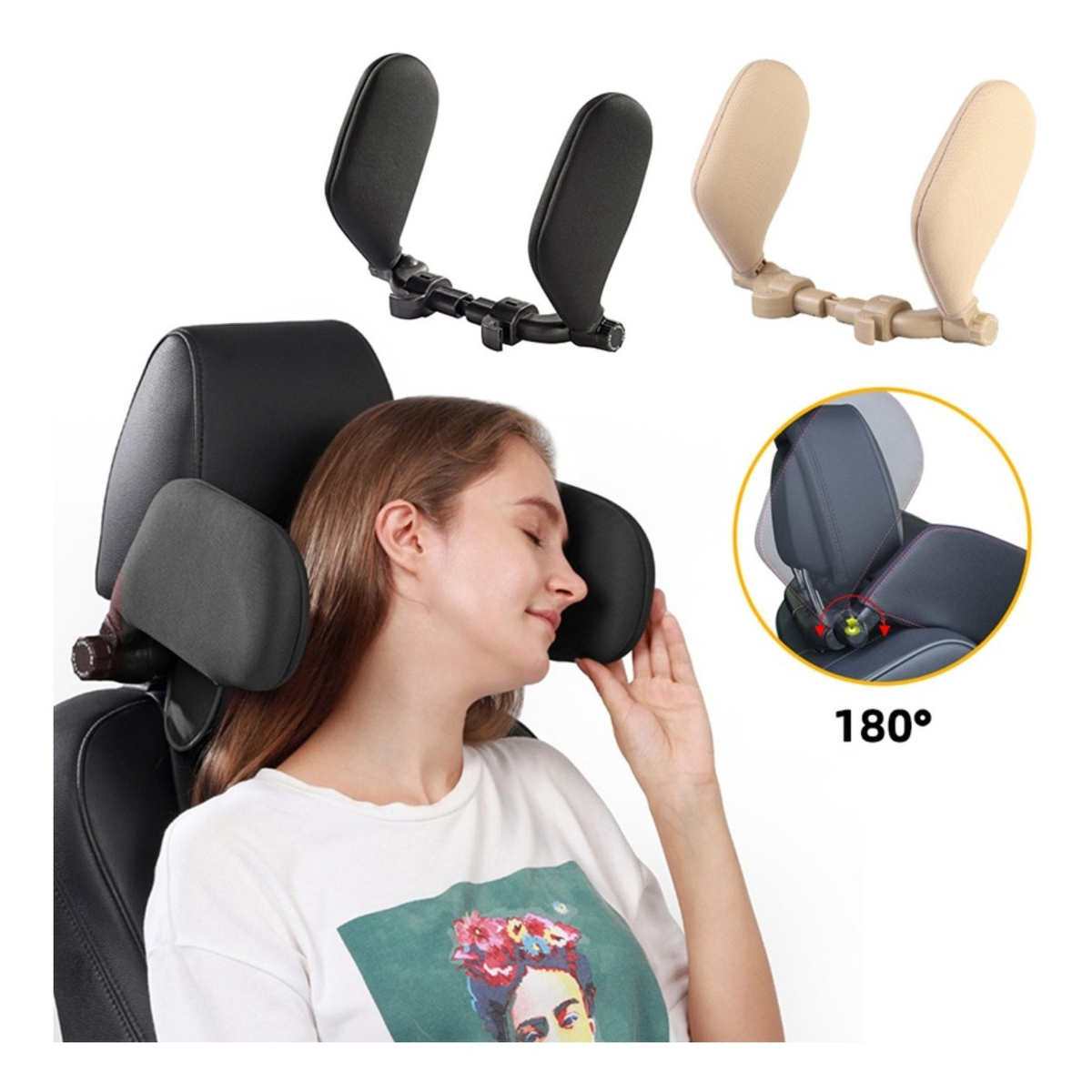 Accesorio Reposacabeza De Auto Almohada De Viaje Retraible - Imagen 3