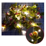 Guirnalda Con Luces En Forma De Rosas Guía Led Flores - Imagen 5