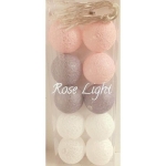 Guirnalda Esferas Decorativas Con Luz- 2 Tonos Rosa-blanco - Imagen 6