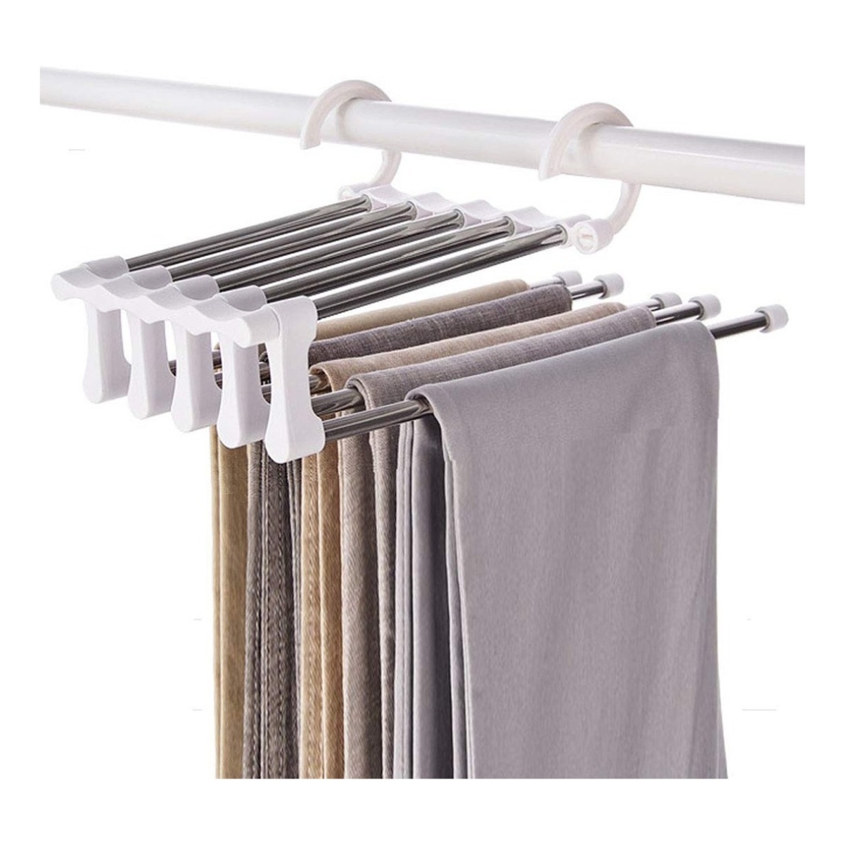 Perchas Practicas Organizador Acero Inoxidable - Imagen 10