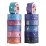 Set X12 Cinta Adhesiva Decorativa De Papel Washi Tape Deco - Imagen 2