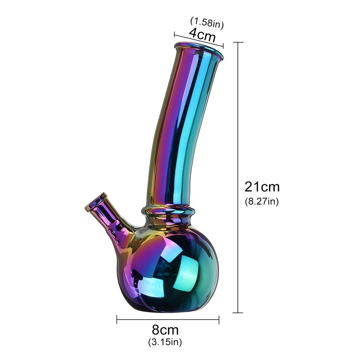 Pipa Borosilicato Vidrio Con Filtro - Imagen 2