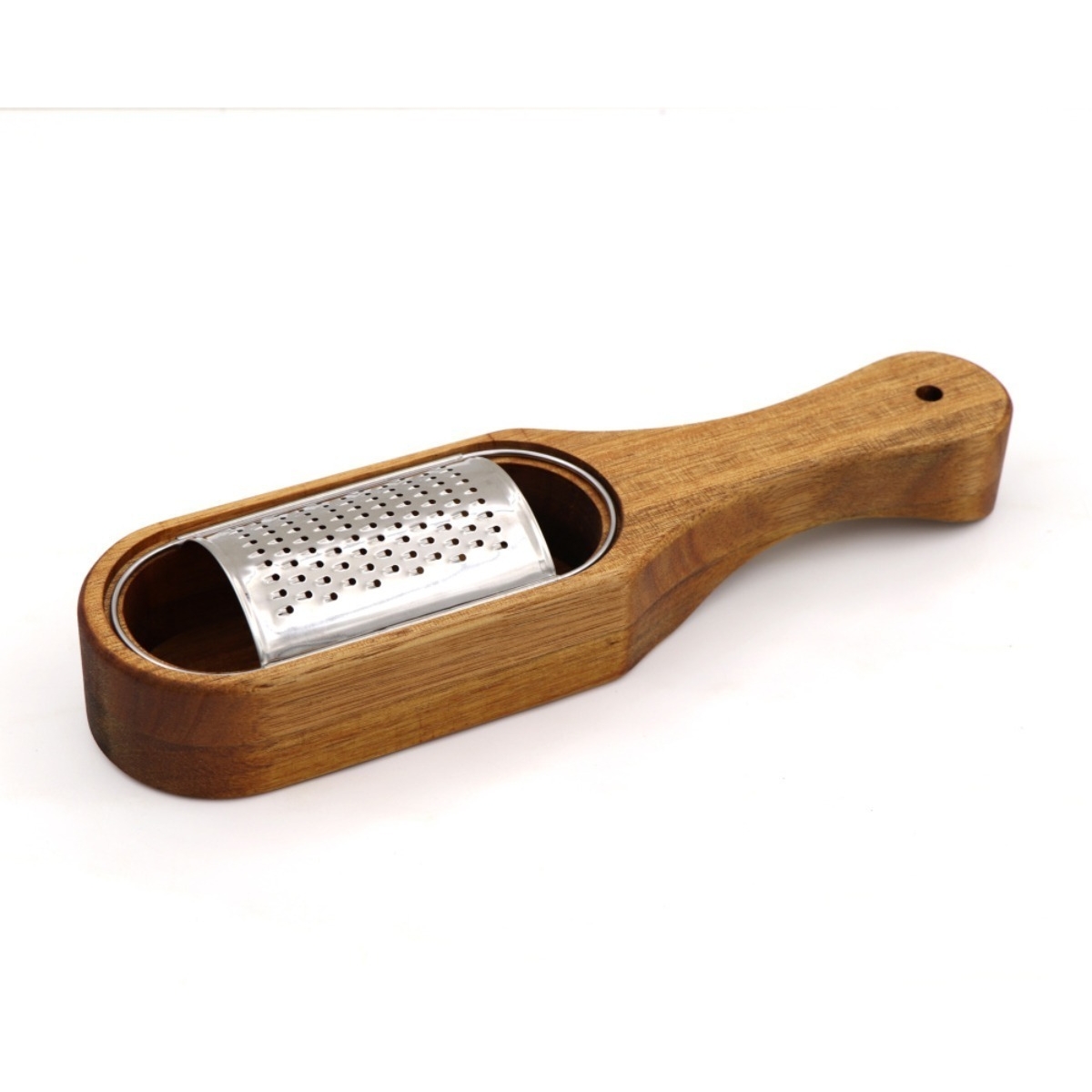 Rallador De Queso Especias Para Mesa Base Madera Iluminaras - Imagen 1