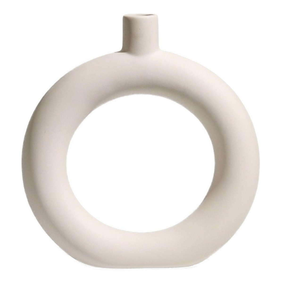 Florero Adorno Delicado Moderno Ceramica Circular Fino - Imagen 1