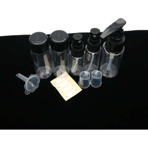 Kit De Viaje 5 Botellas Y Frascos Lociones Cremas + Neceser, foto 6