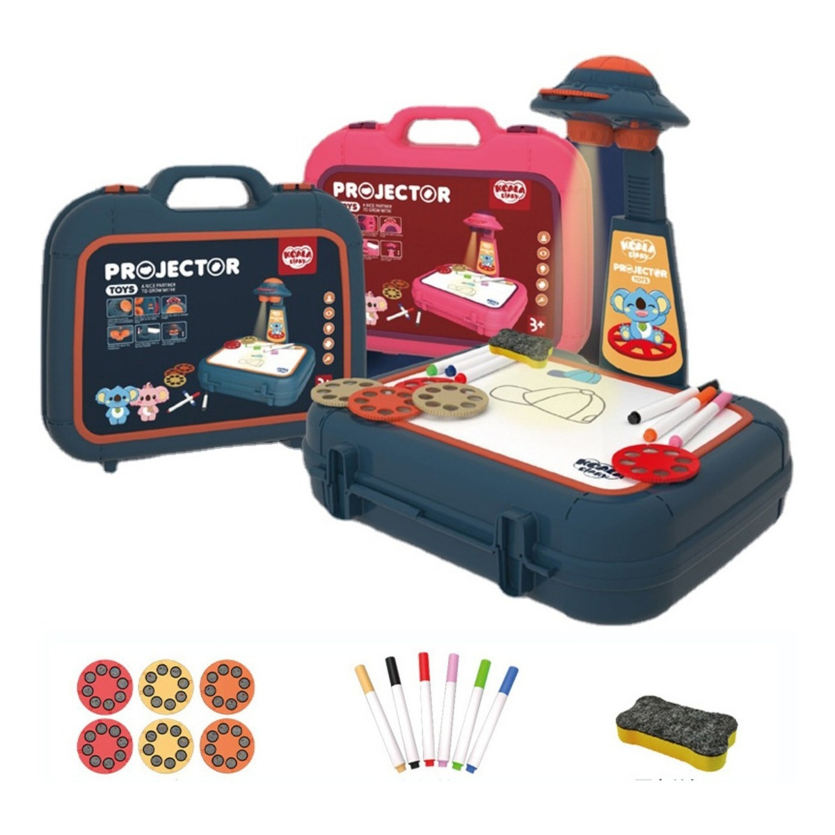 Juguete Proyector Para Dibujo Niños Tablero De Mesa - Imagen 4