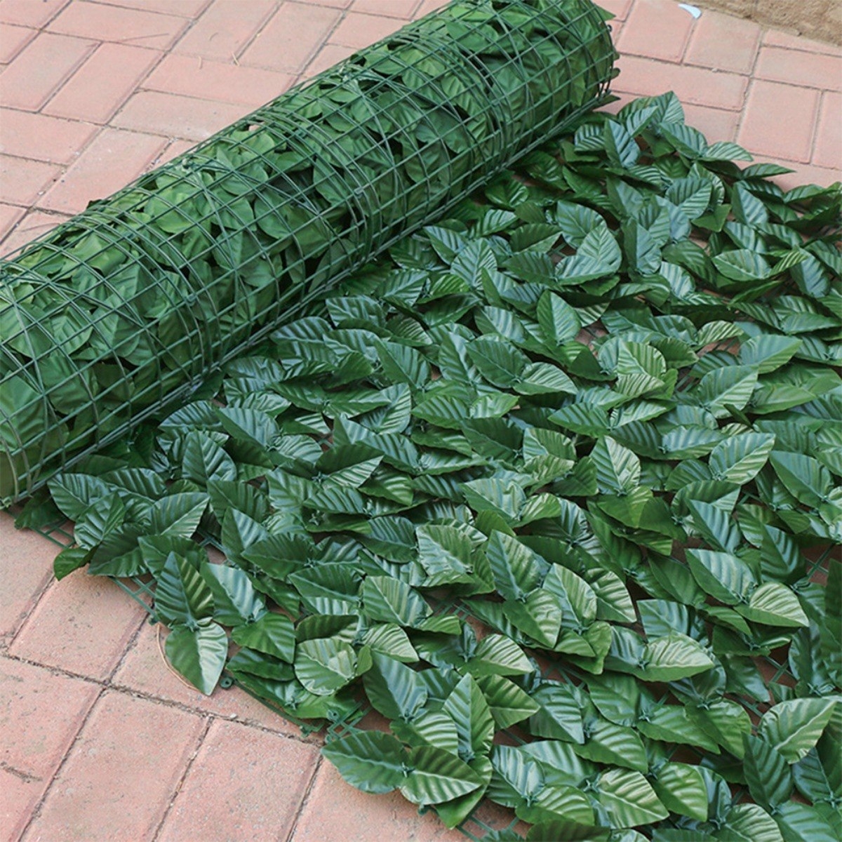 Malla Cerco De Hojas Artificiales Jardin Privacidad 3x1m - Imagen 3