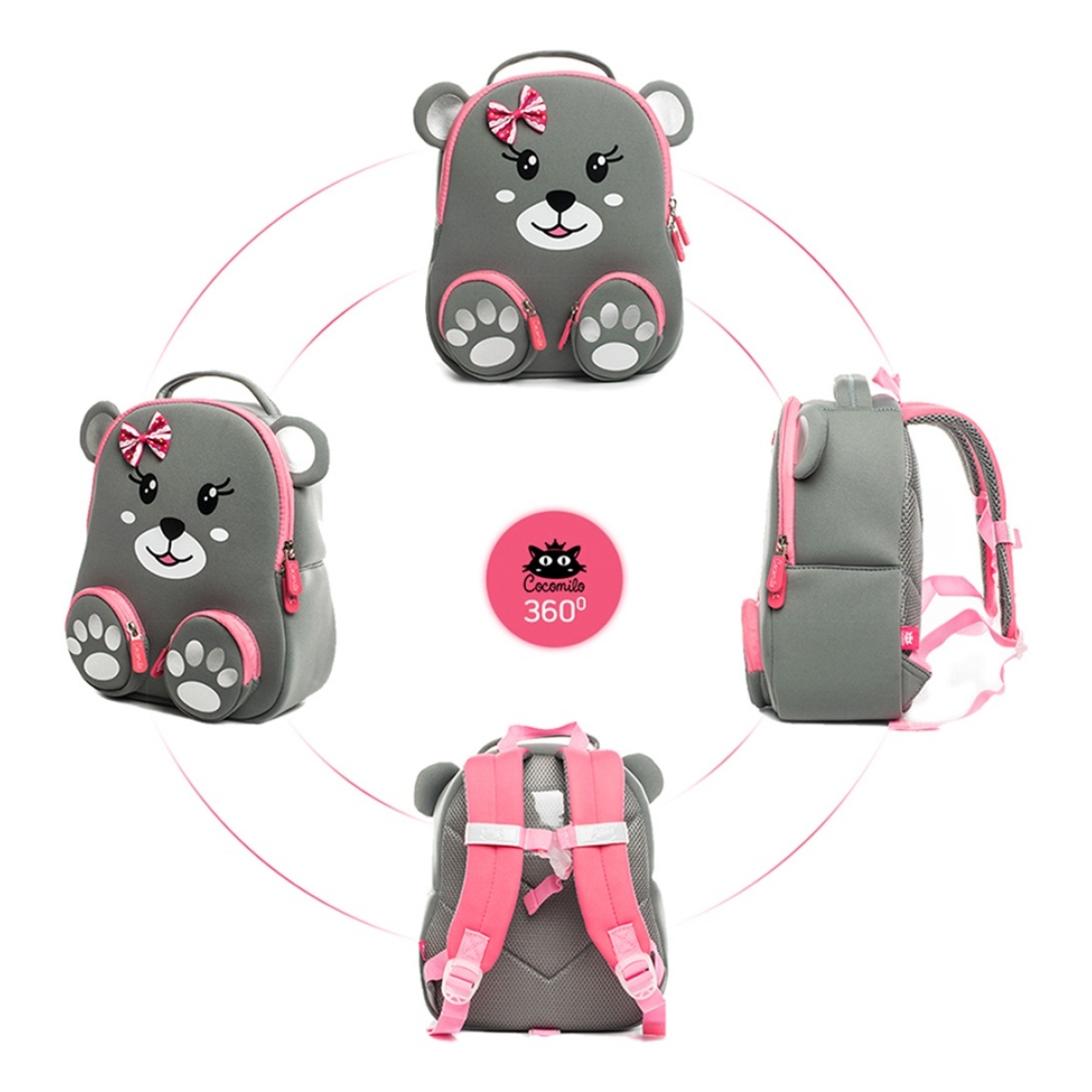 Mochila Animales 3d Para Seguridad Infantil E Impermeable - Imagen 10