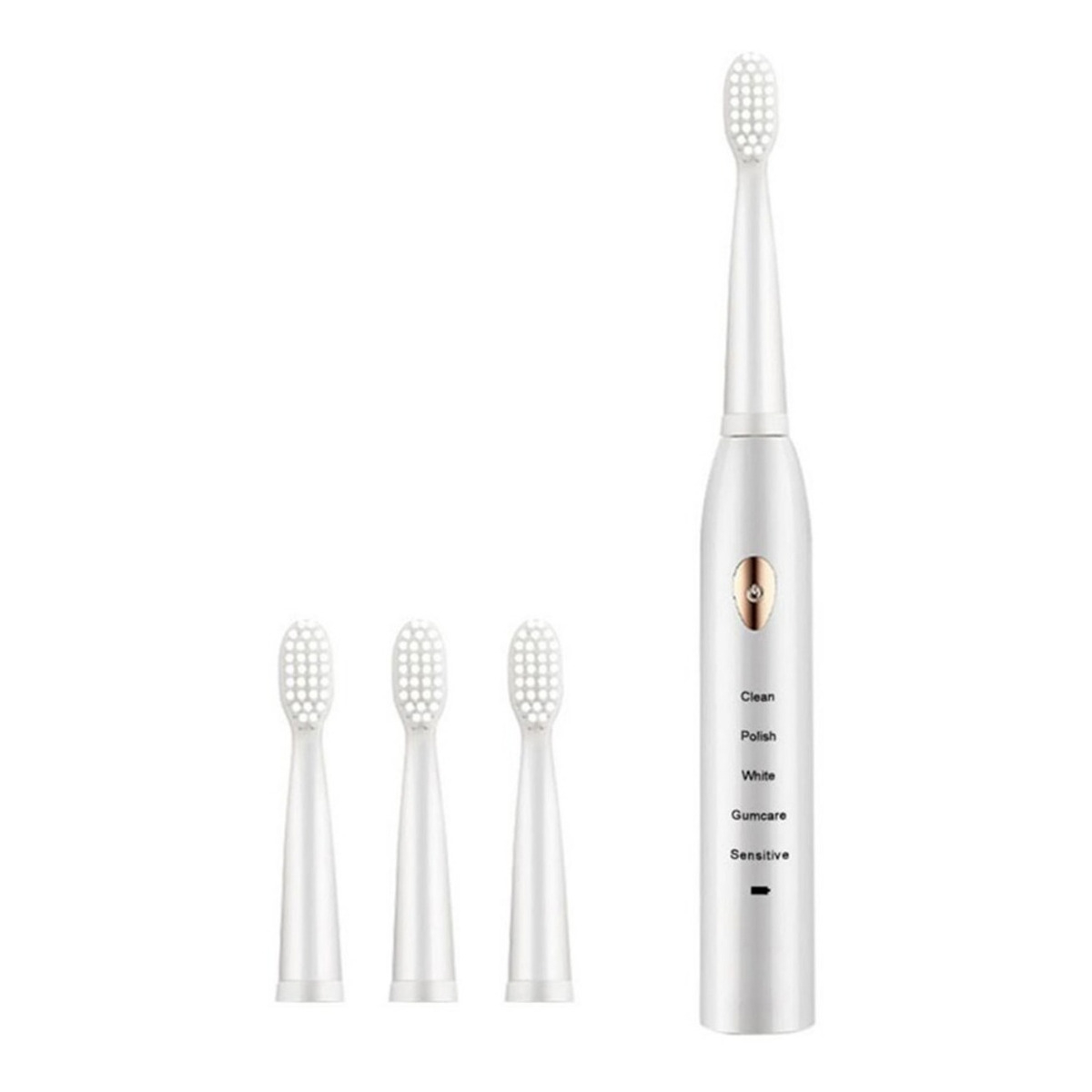 Cepillo Dental Electrico Recargable + 3 Cabezales Iluminaras - Imagen 1
