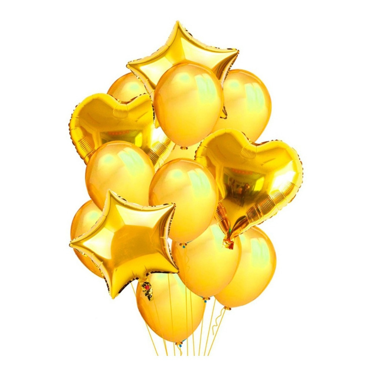 Set X 14 Decoracion De Cumpleaños Set Globos Celebracion - Imagen 7