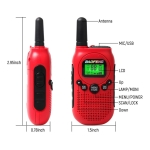 Set X2 Handies Baofeng T6 32km Walkie Talkie Con Auriculares - Imagen 2