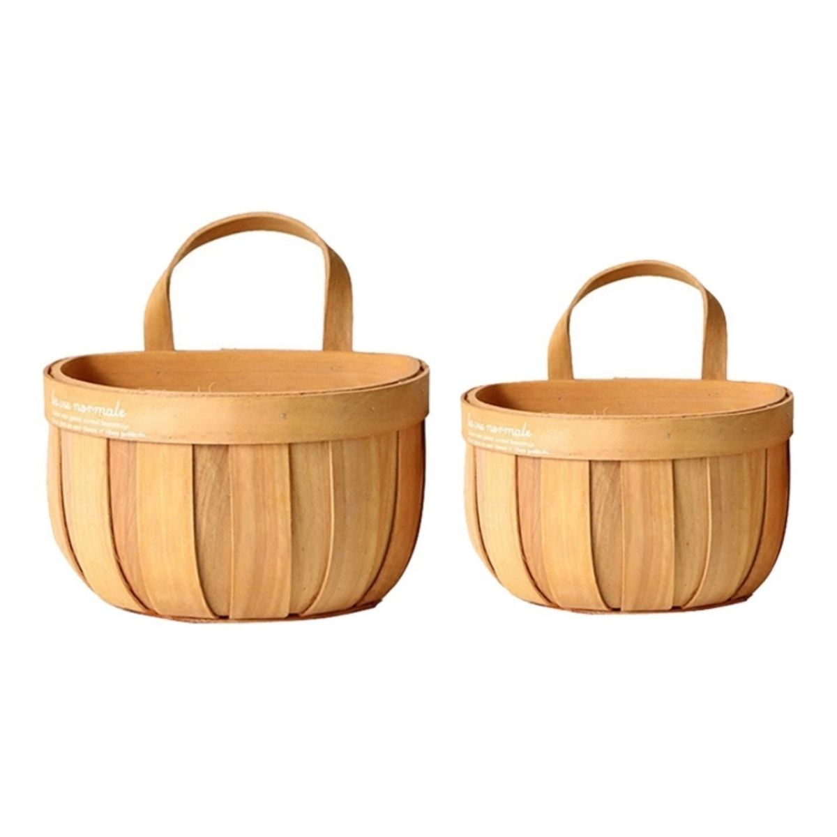 Cesto Organizador Decorativo Cocina Madera Grande Iluminaras - Imagen 2
