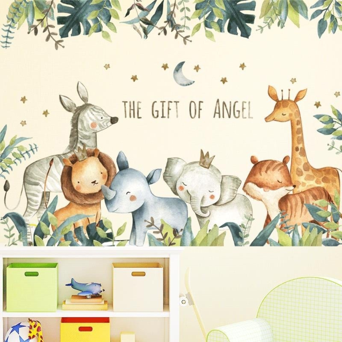 Vinilo Decorativo De Pared Animales Nordico Adhesivo Sticker - Imagen 2