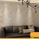 Revestimiento Panel Adhesivo Piedra Beige 70x70x0.8 Cm - Imagen 3