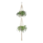 Porta Macetas Tejidos En Macrame Pack X 4 - Varios Diseños - Imagen 2