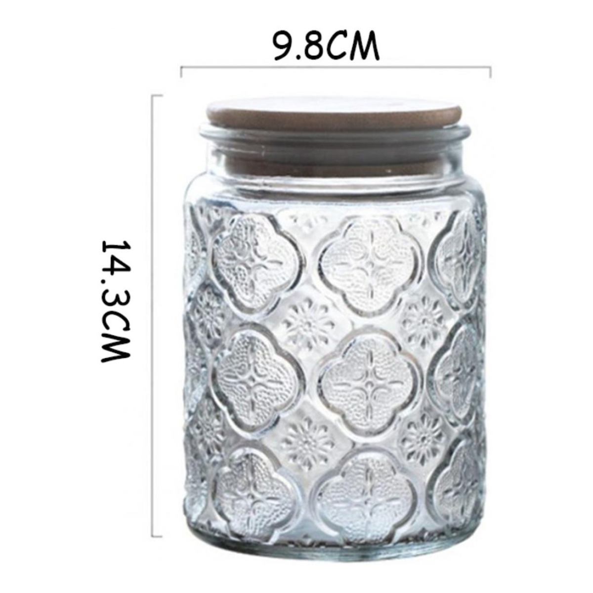 Frasco De Vidrio Tarro Caramelera Hermetico Conserva 700 Ml - Imagen 3