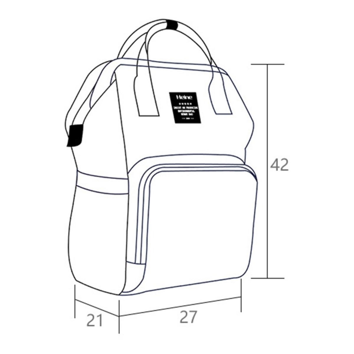 Bolso Mochila Maternal Heine Super Cómodo Varios Colores - Imagen 3