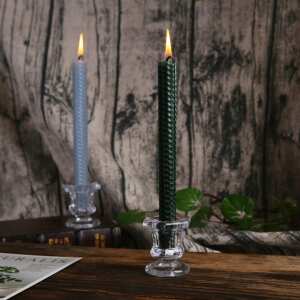 Pack X 2 Portavelas De Vidrio Soporte Candelabro Decoracion, foto 6
