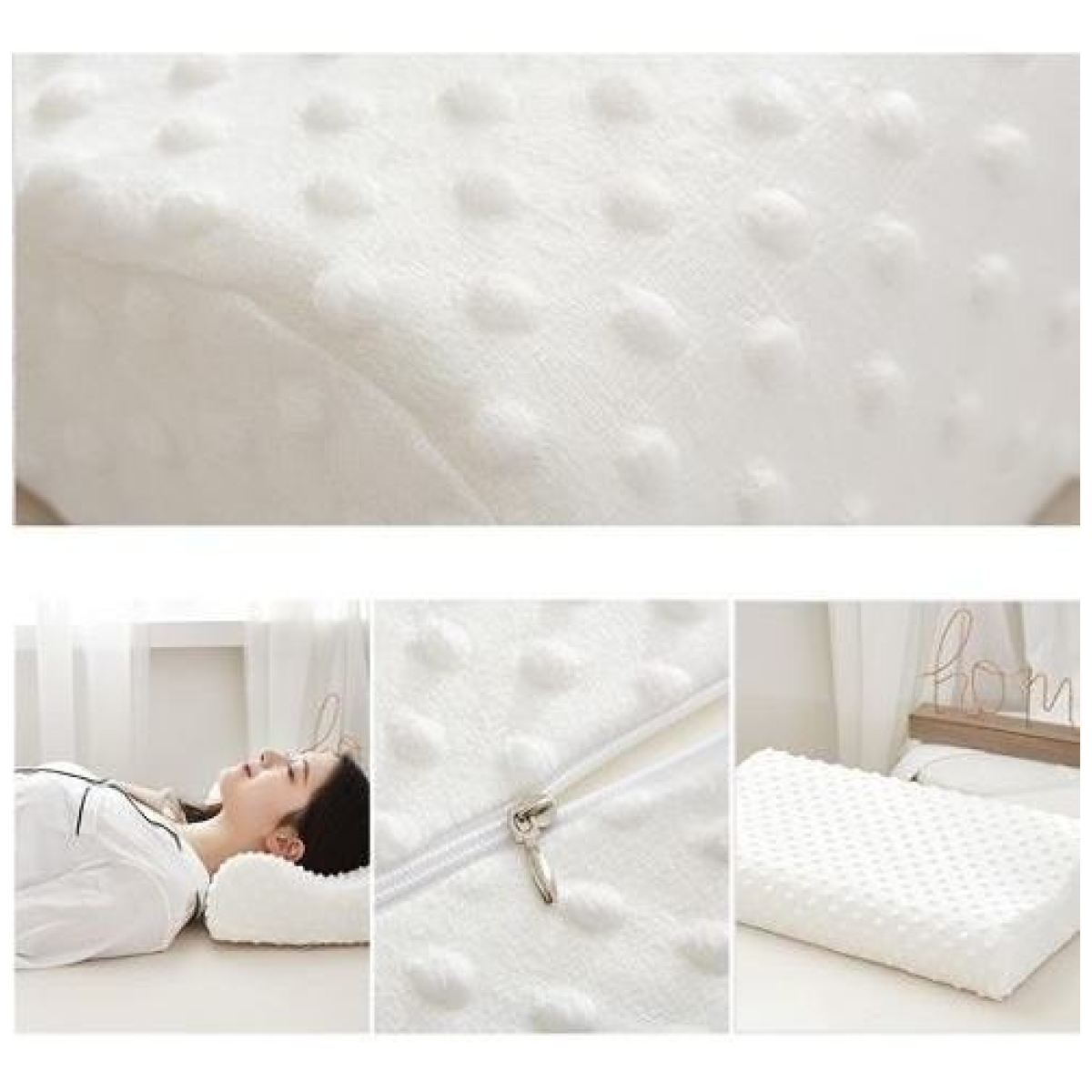 Almohada Viscoelástica Con Memoria Ortopédica - Imagen 2