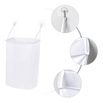 Cesto Tela Ropa Sucia Para Colgar Pared Baño - Imagen 5