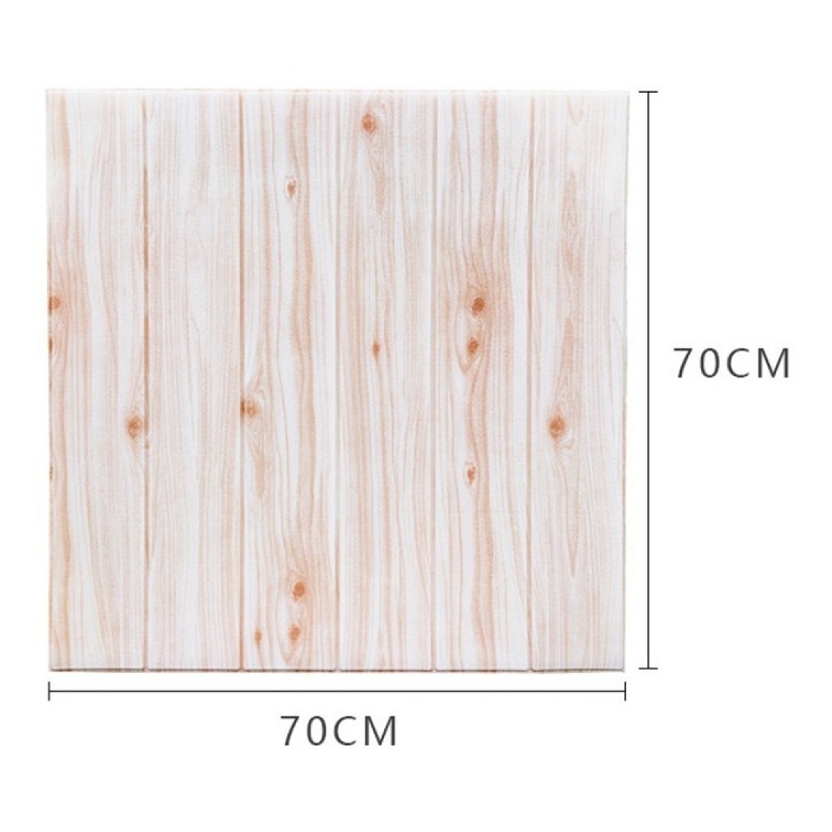 Revestimientos Adhesivo Panel 3d Tipo Madera Lambriz - Imagen 1