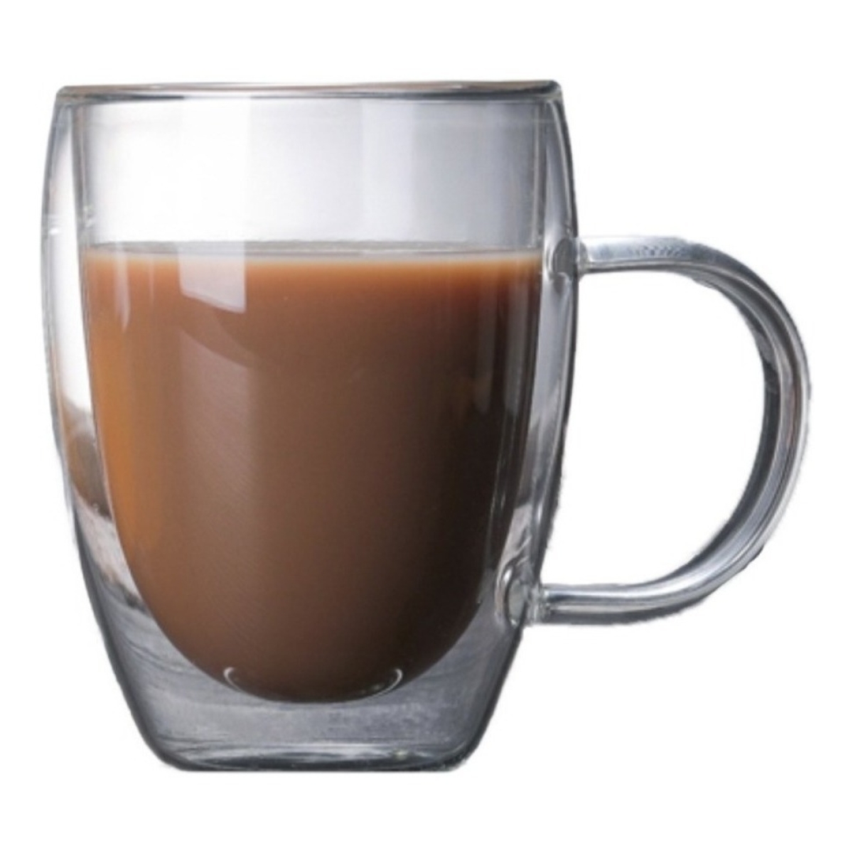 Set X 2 Vasos Taza Aislante Vidrio Borosilicato - 350ml - Imagen 1